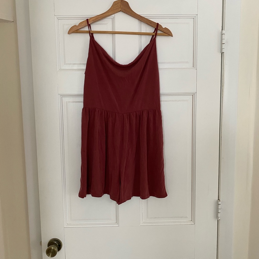 American Eagle Outfitters Burgundy Romper